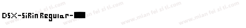 DSX-SiRin Regular字体转换